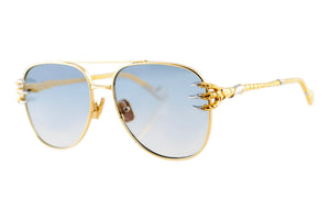 CLAW VOYAGE_ Gold Blue lens